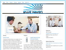 Tablet Screenshot of bluehavenmedicalspa.com